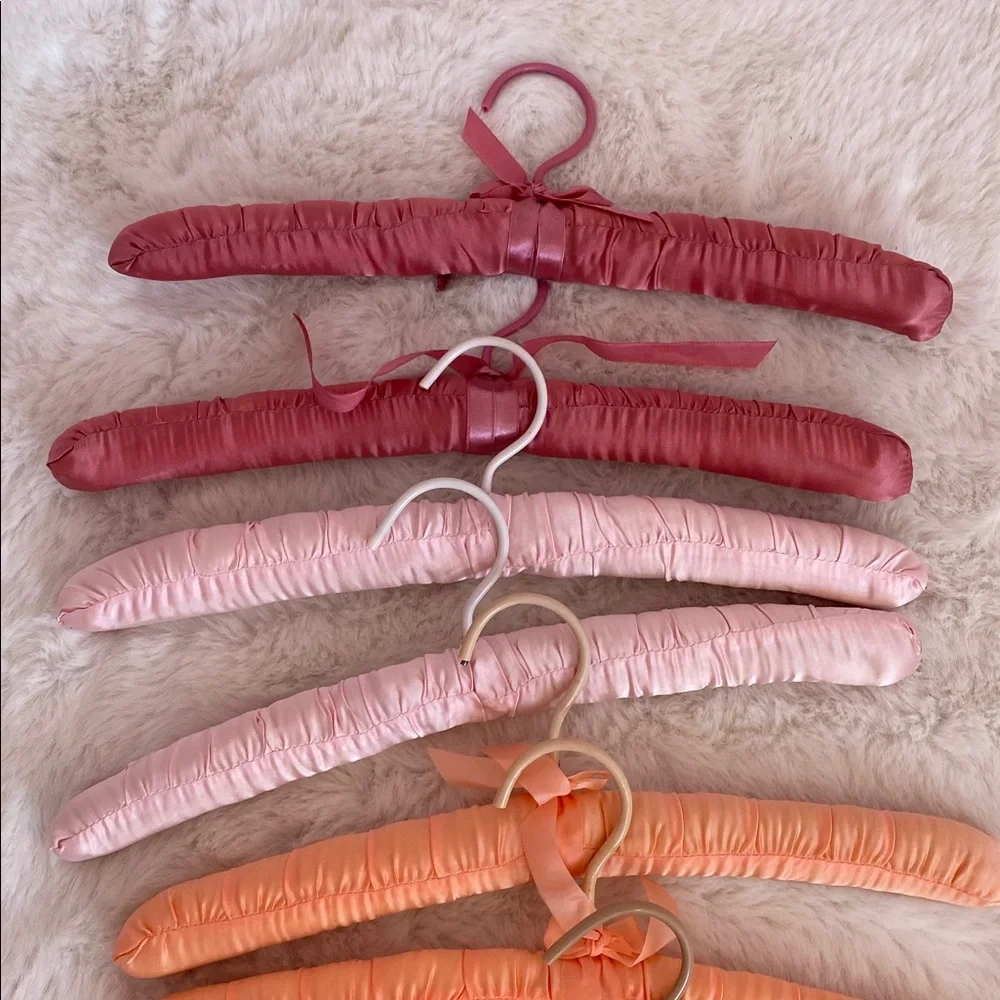 Set of Satin Padded Hangers in Assorted Colors